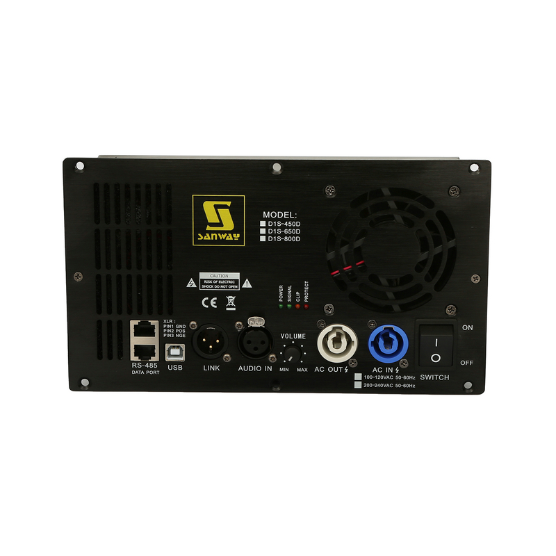 D1-800D等级D 800W 1通道有源扬声器放大器模块